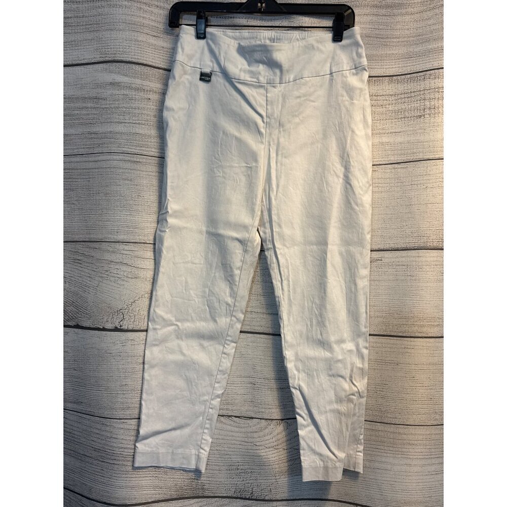 Lisette Montreal White Pull On Capri Pants Size 8
